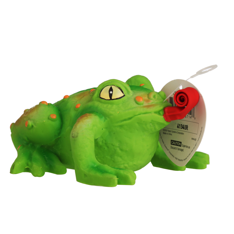 美国petsafe动物形状乳胶玩具青蛙l号1315cm