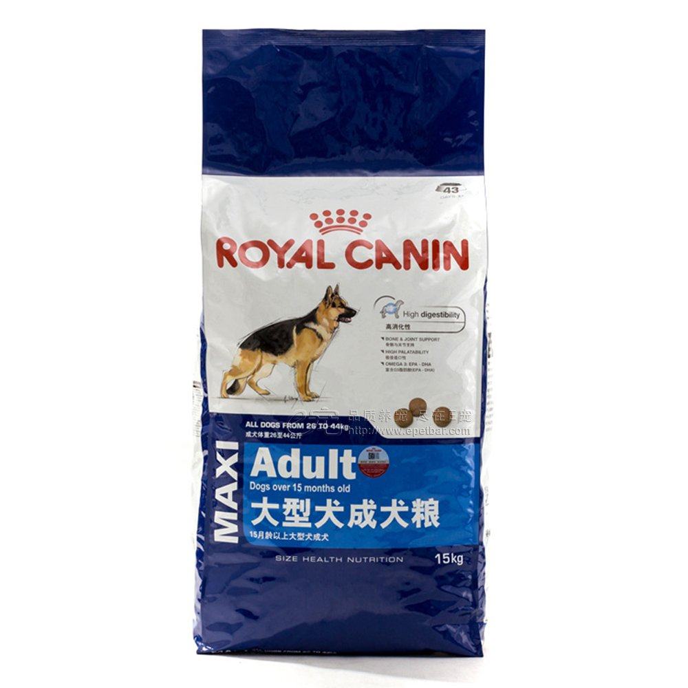 皇家royal canin 大型犬成犬专用狗粮15kg