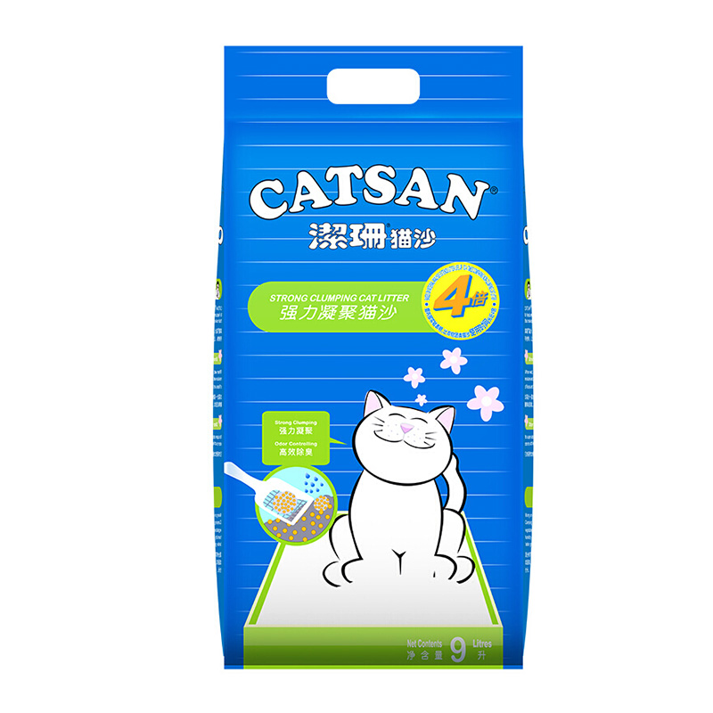 洁珊Catsan 膨润土强凝聚力猫砂9L 7.5kg